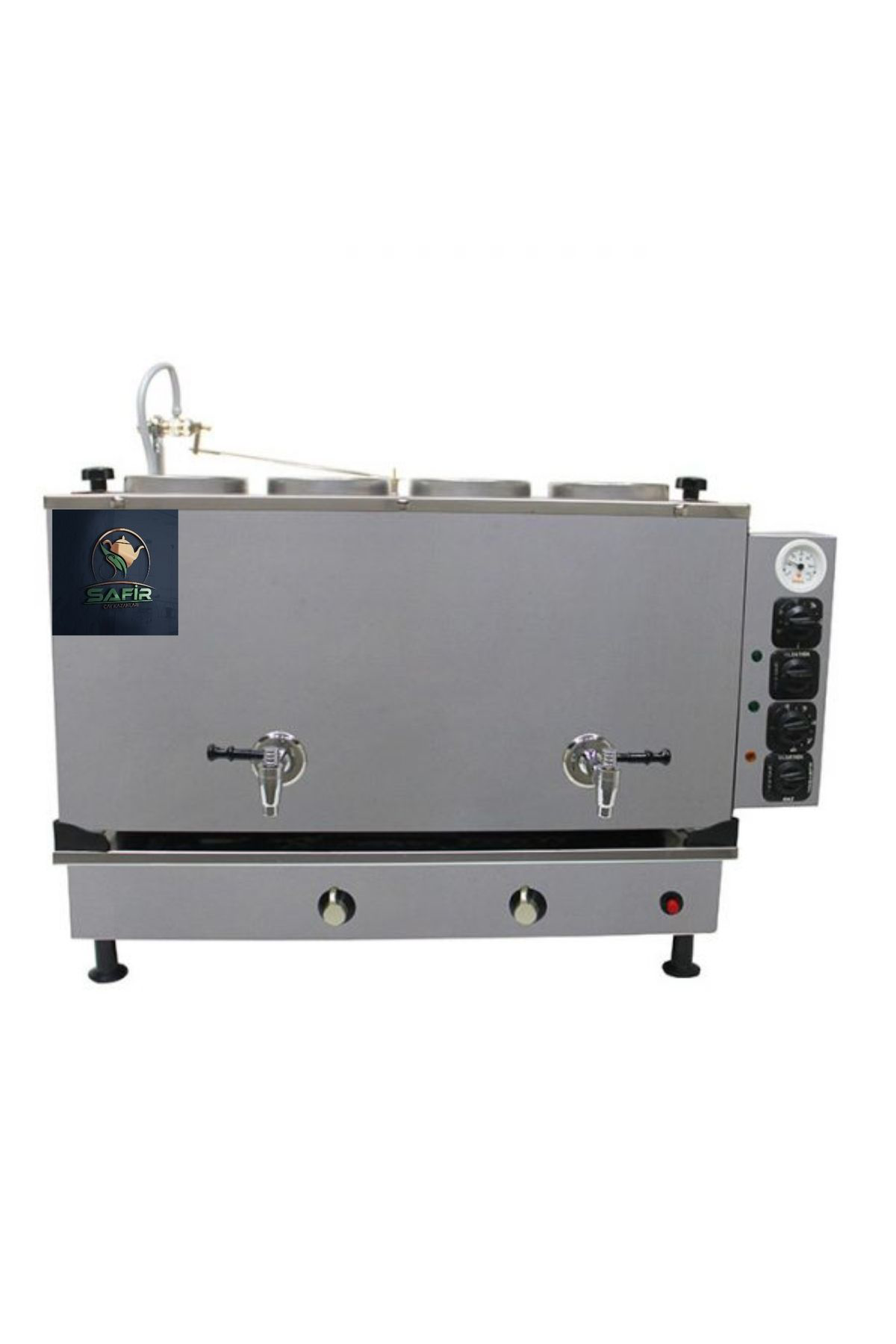 4 Demlikli Paslanmaz Inoks Tam Otomatik Çay Kazanı Inoks Ofistipi