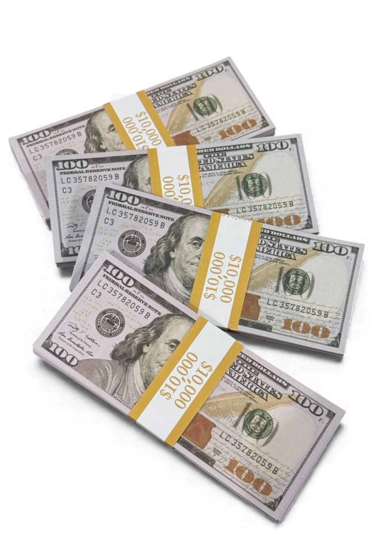 4 Deste 100 Dolar Düğün Atma Parası – 100$ Görünümlü Oyun Parası 