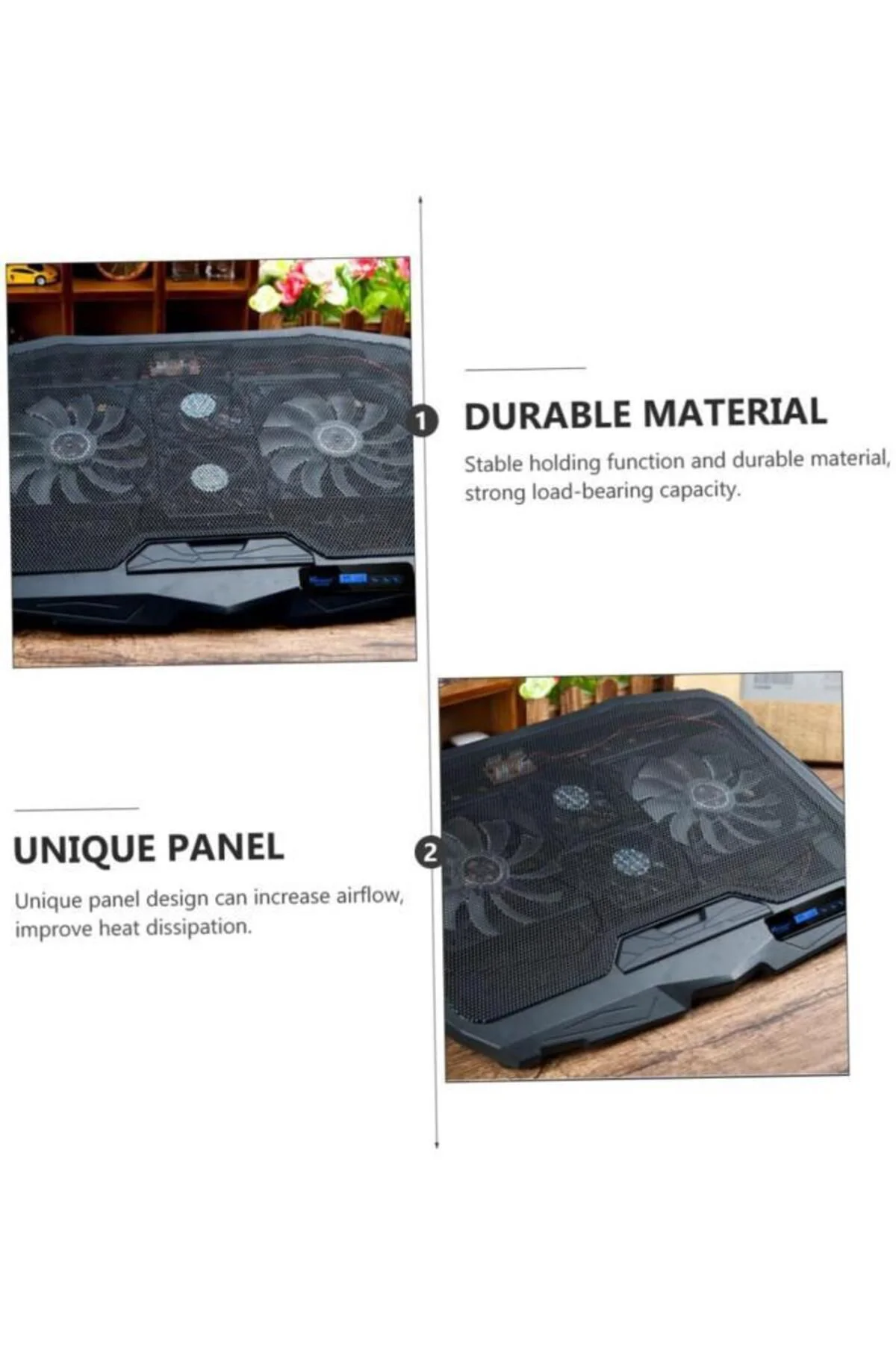 4 Fanlı Rgb Li 9-17 Inç Yükseklik Ayarlı Notebook Sogutucusu