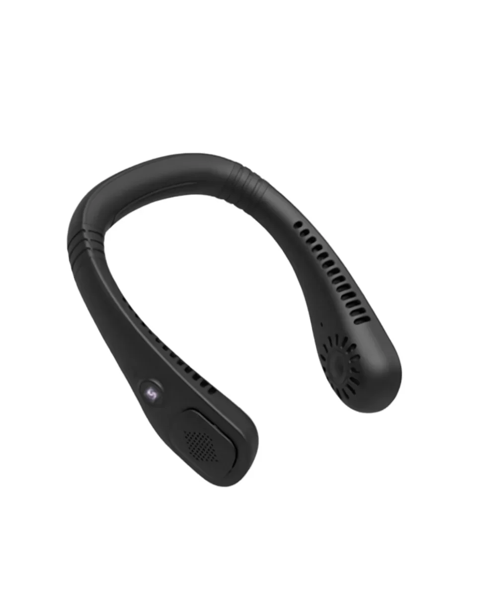 4 Fanlı Turbo Taşınabilir Boyun Fanı - Gün Boyu Sessiz Serinletici ve Ergonomik Tasarım