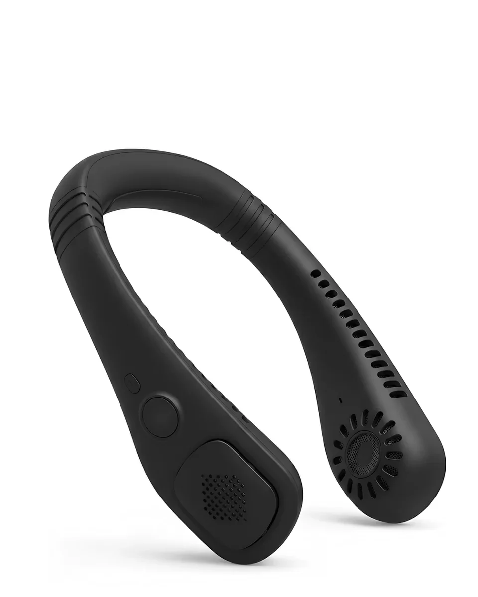 4 Fanlı Turbo Taşınabilir Boyun Fanı - Gün Boyu Sessiz Serinletici ve Ergonomik Tasarım
