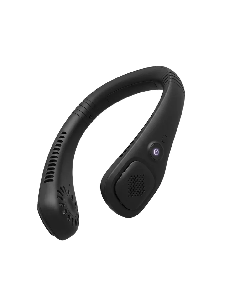 4 Fanlı Turbo Taşınabilir Boyun Fanı - Gün Boyu Sessiz Serinletici ve Ergonomik Tasarım