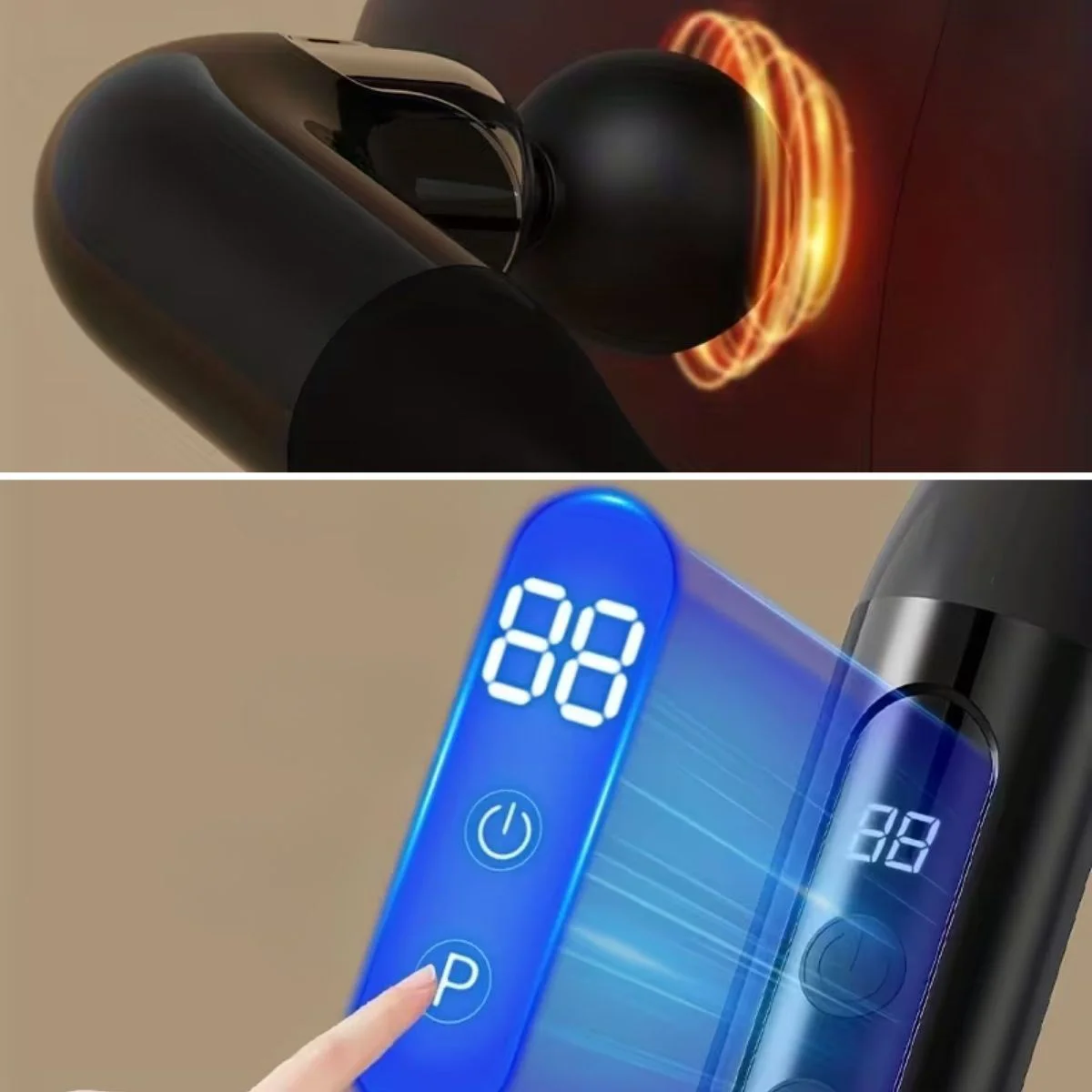 4 Farklı Başlıklı Uzun Saplı Derin Doku Masaj Tabancası, Boyun, Omuz ve Sırt için Ergonomik Saplı Çoklu Masaj Modlu Taşınabilir Masaj Aleti Fiyatı, Yorumları ve Özellikleri
