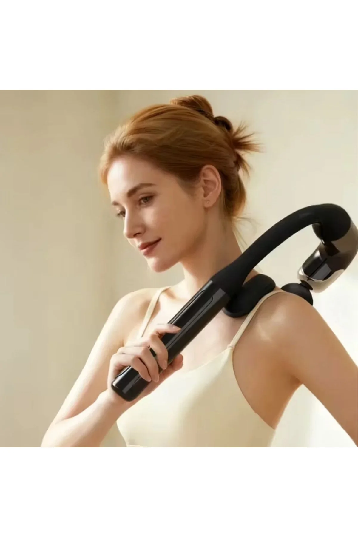 4 Farklı Başlıklı Uzun Saplı Derin Doku Masaj Tabancası, Boyun, Omuz ve Sırt için Ergonok Saplı Çokl 4 Farklı Başlıklı Uzun Saplı Derin Doku Masaj Tabancası, Boyun, Omuz ve Sırt için Ergonok Saplı Çokl