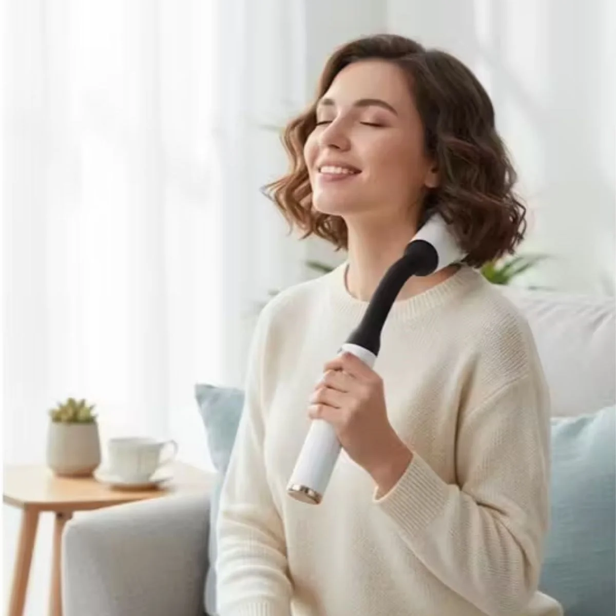 4 Farklı Başlıklı Uzun Saplı Derin Doku Masaj Tabancası, Boyun, Omuz ve Sırt için Ergonomik Saplı Çoklu Masaj Modlu Taşınabilir Masaj Aleti Fiyatı, Yorumları ve Özellikleri
