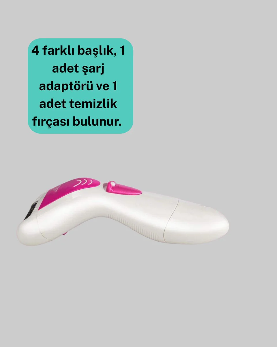 4 Fonksiyonlu Epilasyon ve Tırnak Bakım Makinesi - Şarjlı Çok Amaçlı Güzellik Cihazı