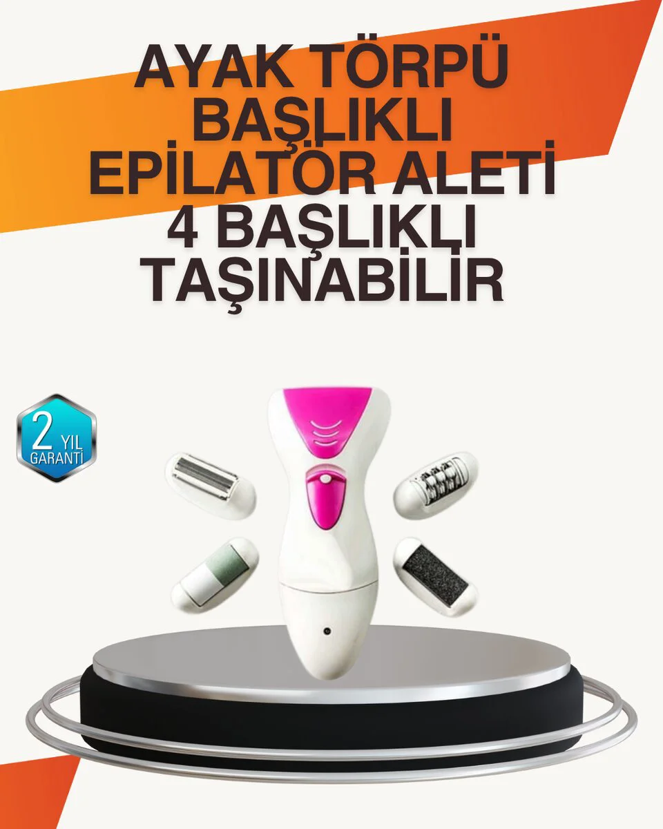 4 Fonksiyonlu Epilasyon ve Tırnak Bakım Makinesi - Şarjlı Çok Amaçlı Güzellik Cihazı