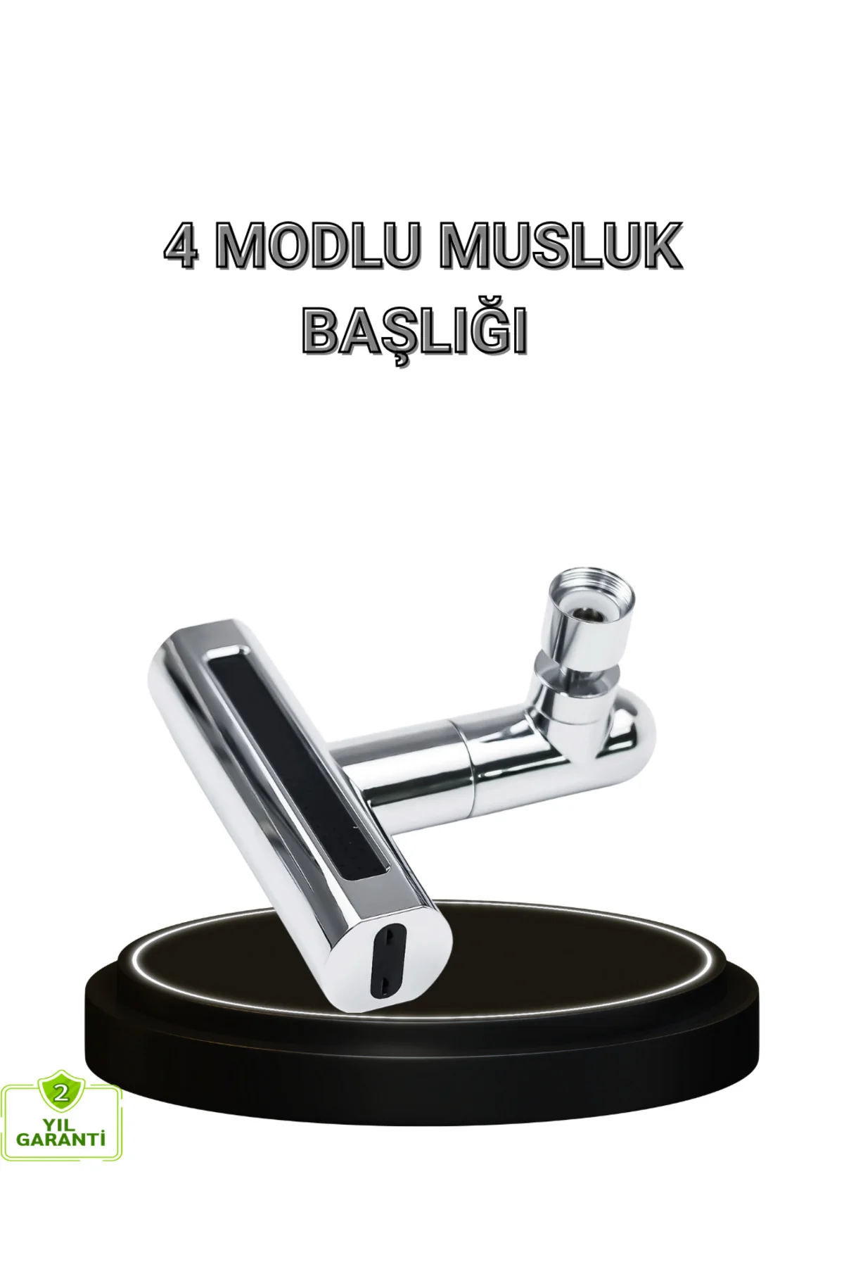 4 Fonksiyonlu Musluk Başlığı 360 Derece Dönebilen ve Su Tasarruflu