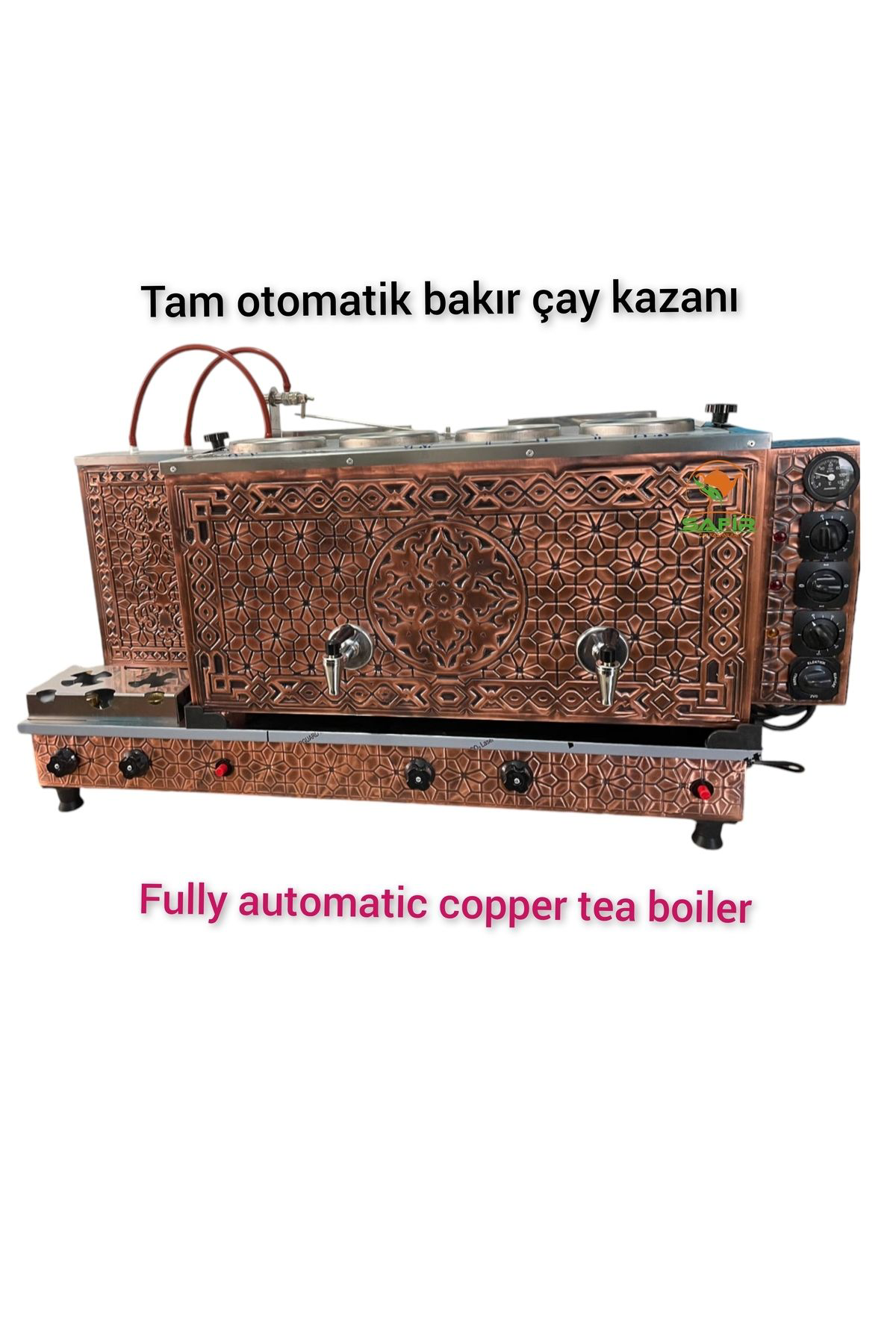 4 Gözlü Bakır Çay Ocağı Bakır Çay Kazanı Tüplü Bakır Çay Semaveri