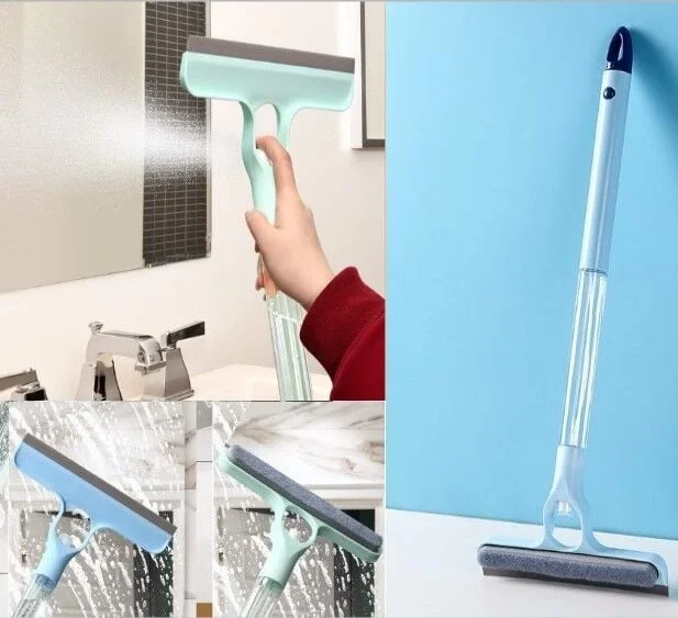 4 in 1 Spreyli Çek Çekli Camsil ve Fırça Aparatı 4 in 1 Spreyli Çek Çekli Camsil ve Fırça Aparatı