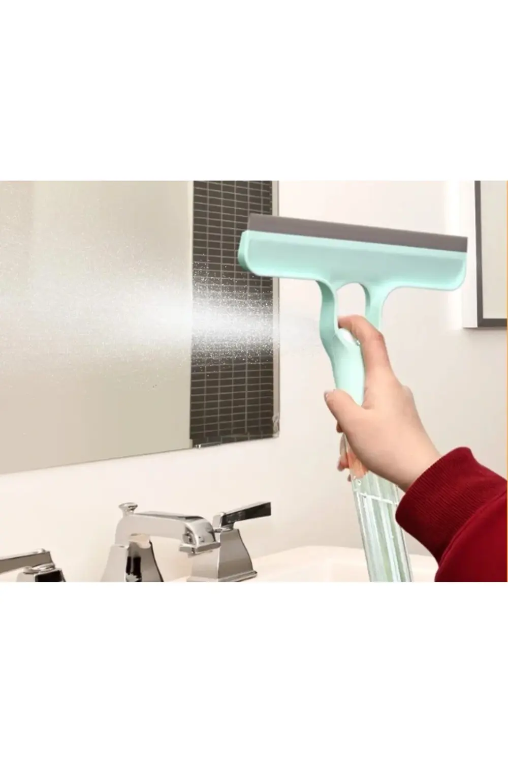 4 İn 1 Spreyli Çek Çekli Camsil Ve Fırça Atı