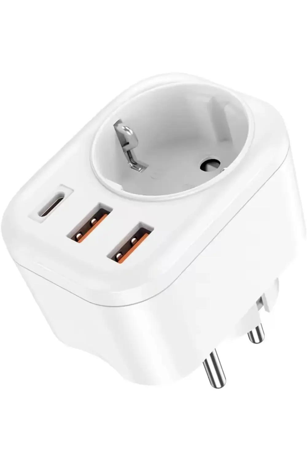 4 in 1 Tekli Usb li Priz, 2x usb 1x type-c giriş, 2500W 1154848