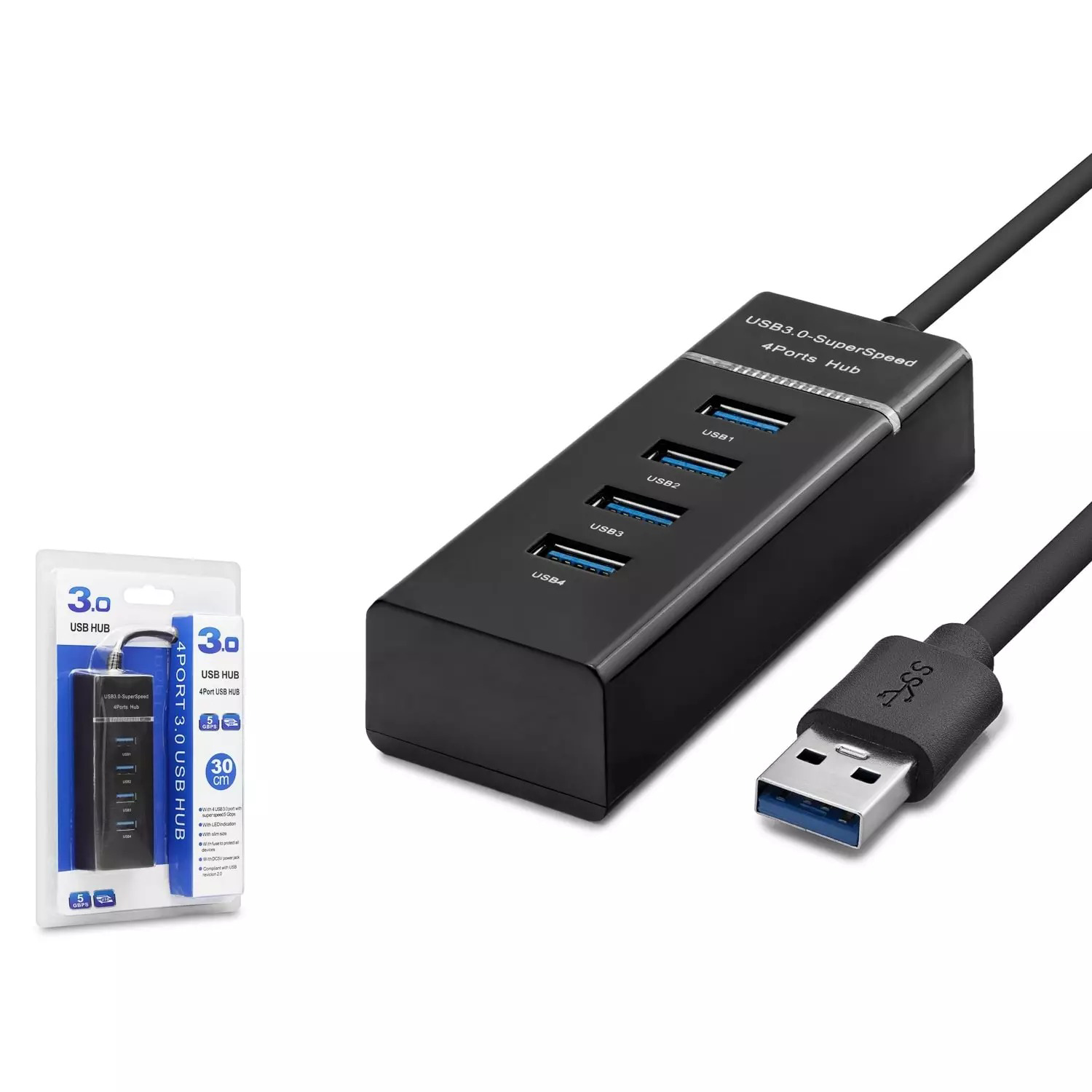 4 In 1 USB 3.0 Hub 30 Cm HDX7017 4 In 1 USB 3.0 Hub 30 Cm HDX7017