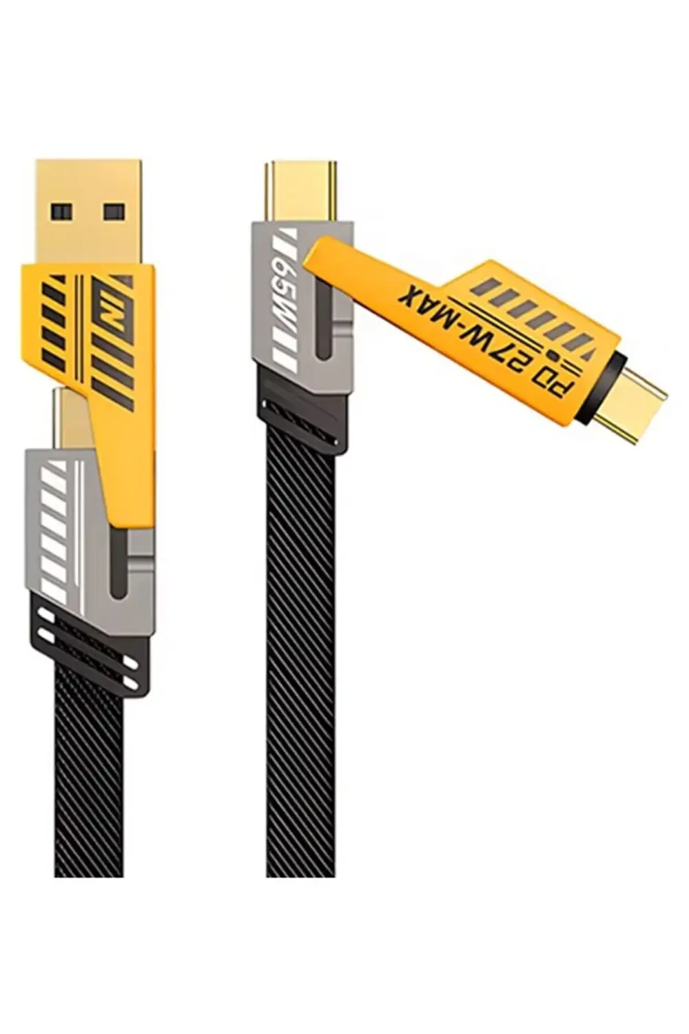 4-in-1 Usb-A Type-C To Lightning + Type-C 65w Hızlı Şarj Ve Data