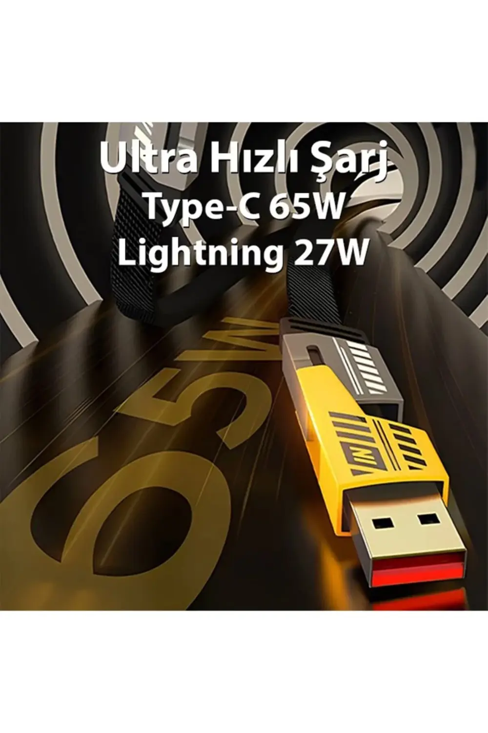 4-in-1 Usb-A Type-C To Lightning + Type-C 65w Hızlı Şarj Ve Data