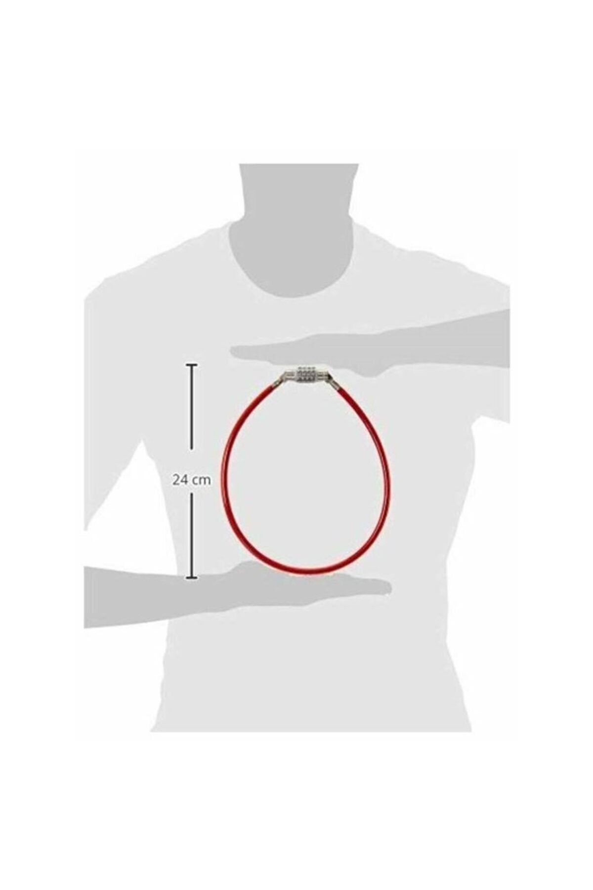 4 Kademe Şifreli 50 Cm Bisiklet Kilidi