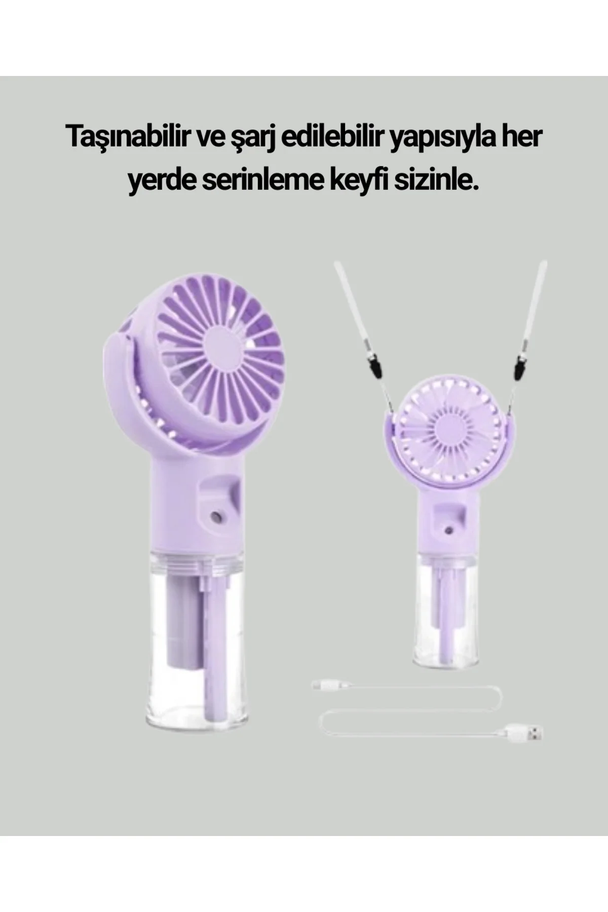 4 Kademeli Serinletici Su Buharlı El Vantilatörü
