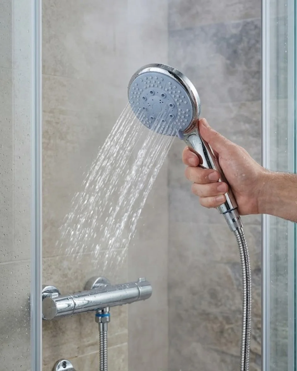 4 Kademeli Spiral El Duşu Seti - Duvar Askılı Banyo Duş Başlığı