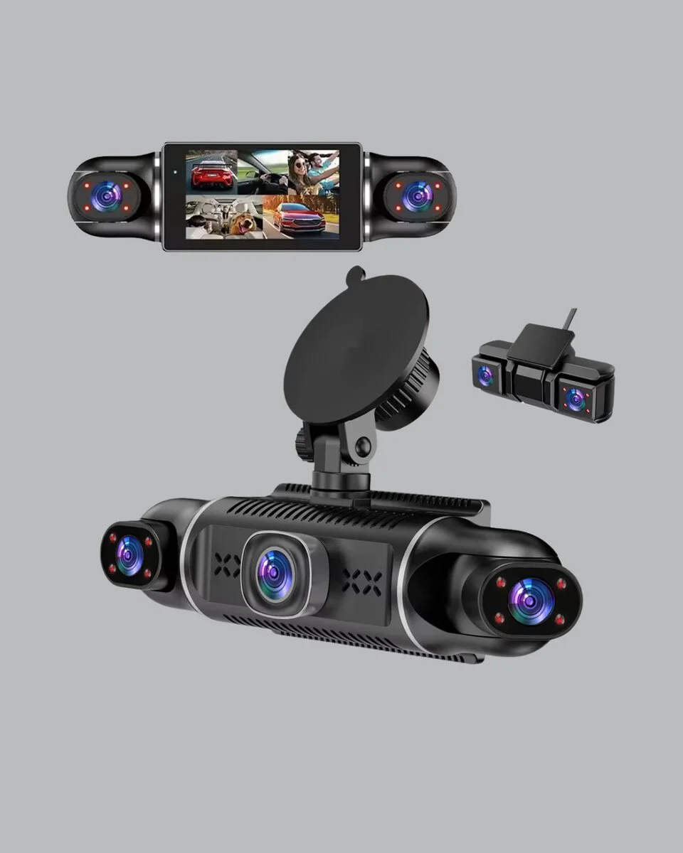 4 Kameralı Araç İçi Kamera 1080P GPS WiFi Gece Görüşlü - 360° Kapsamlı Korumasıyla Sürüş Güvenliği