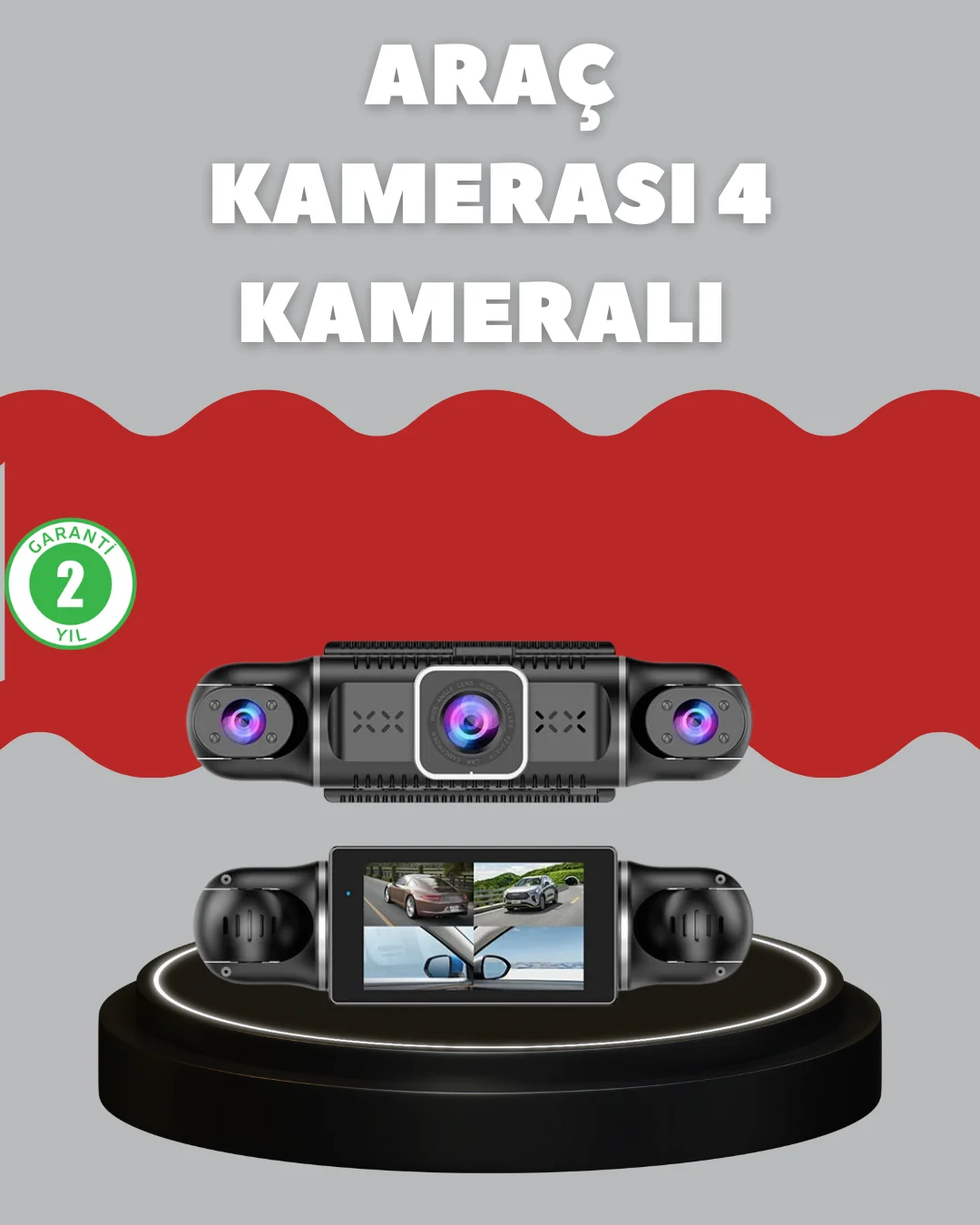 4 Kameralı Araç Kayıt Cihazı Full HD Park İzleme Gece Görüş 4 Kameralı Araç Kayıt Cihazı Full HD Park İzleme Gece Görüş