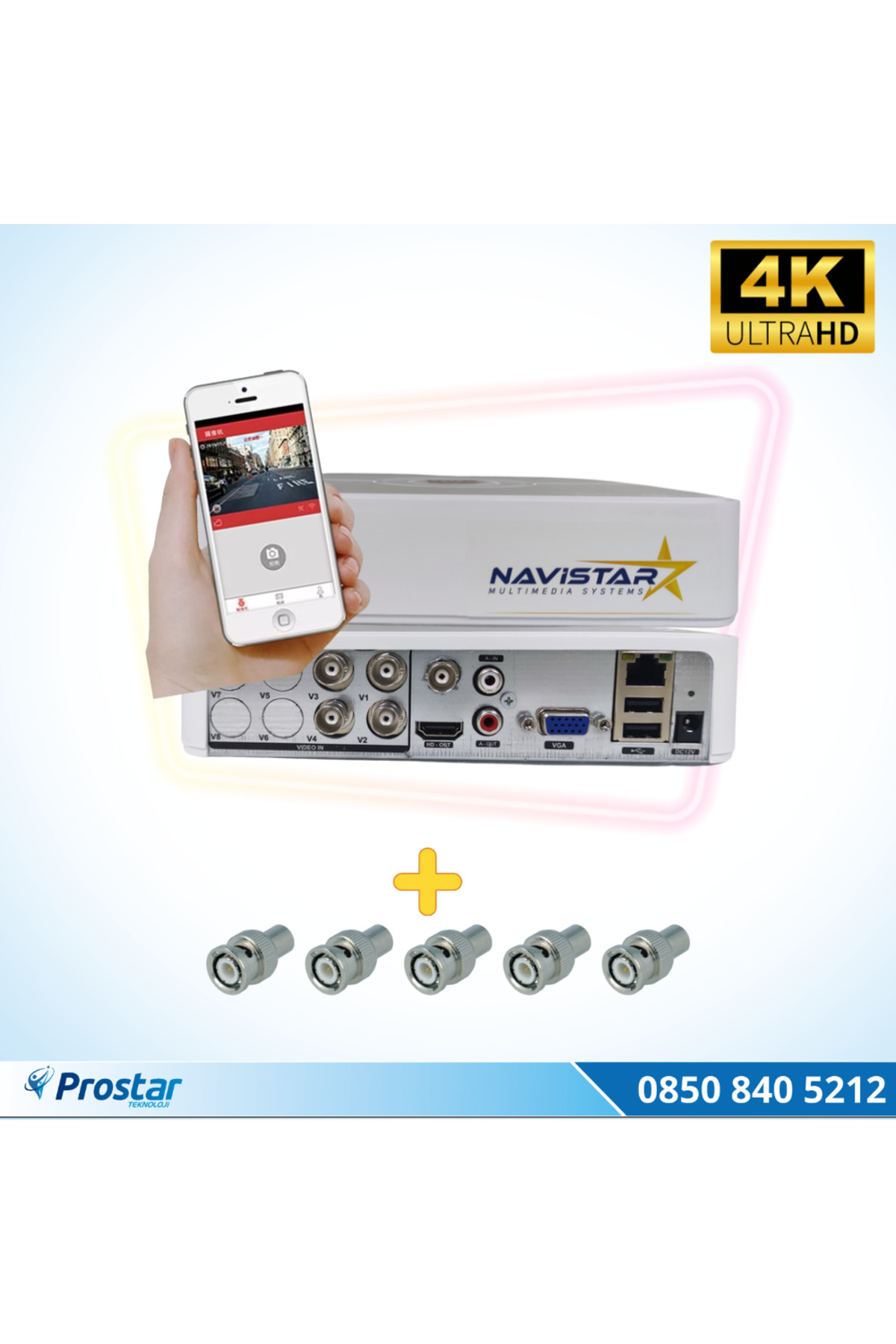 Navistar 4 Kanal Ekonomik Mobil Dvr Kayıt Cihazı Uzaktan İzleme Destekli H