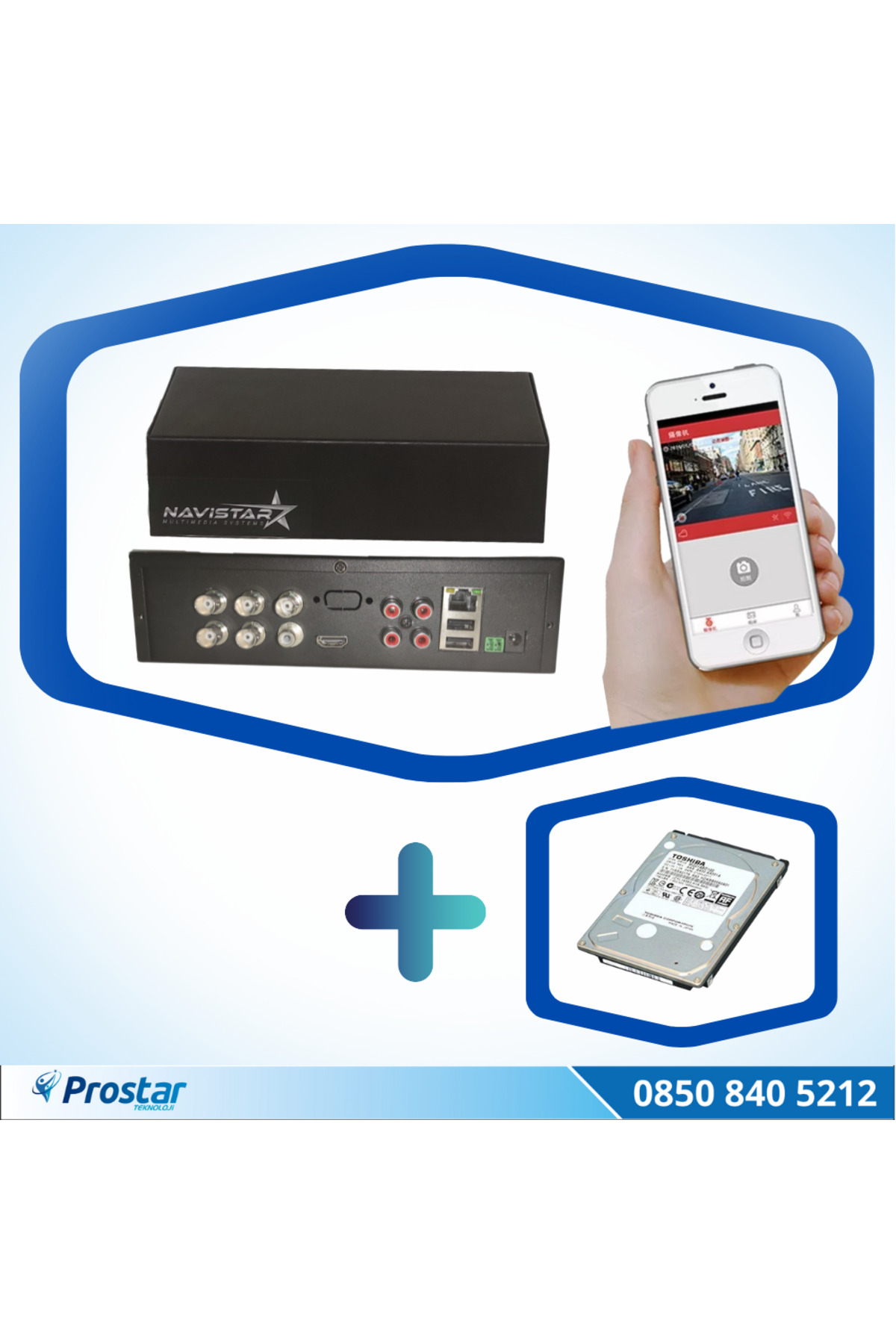 4 Kanal Mobil Dvr Kayıt Cihazı 320 Gb Harddisk Dahil Uzaktan Izle