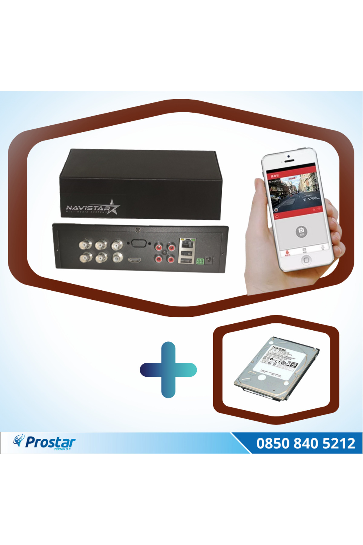 4 Kanal Mobil Dvr Kayıt Cihazı 1 Tb Harddisk Dahil Uzaktan Izleme