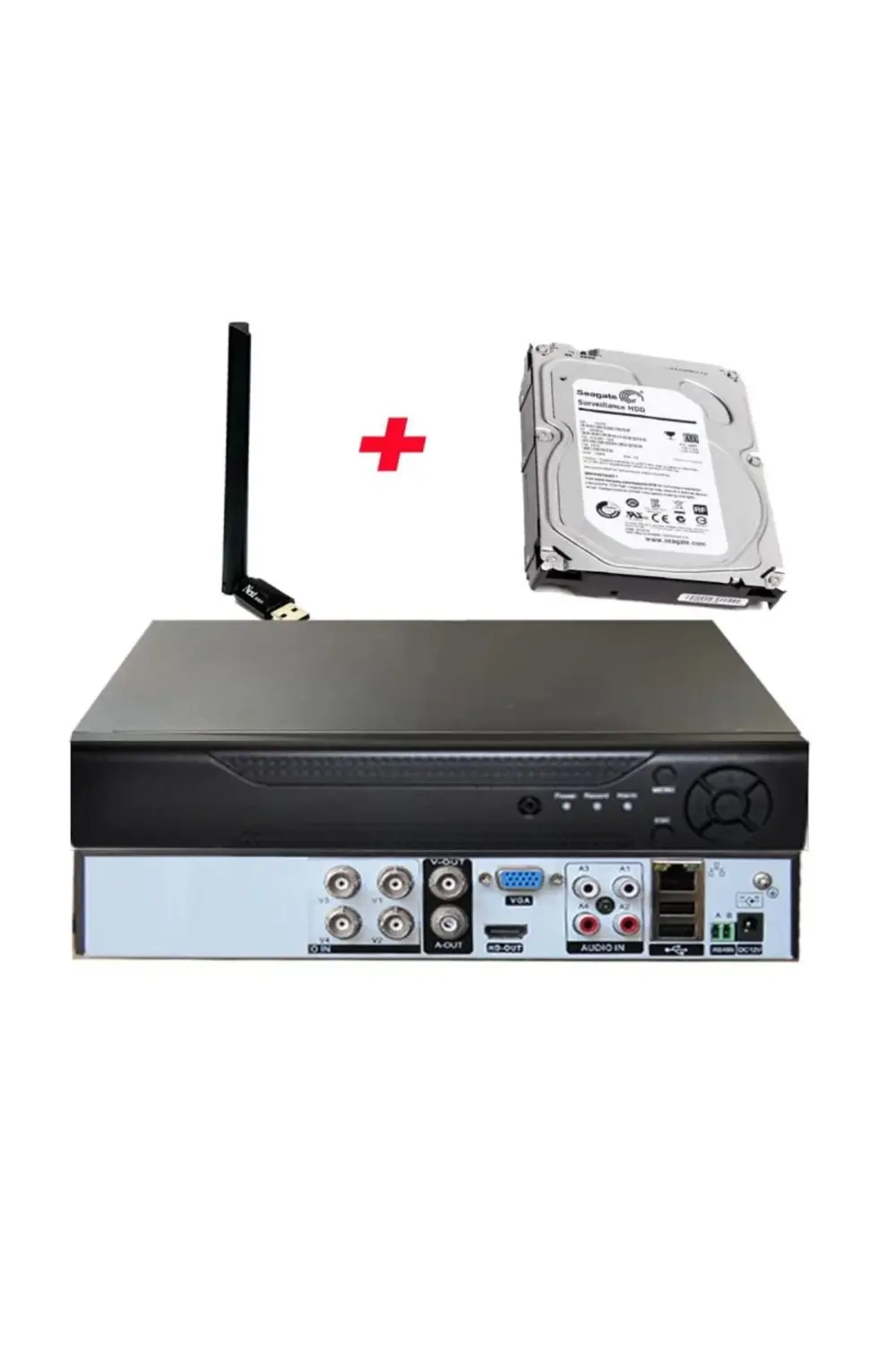 4 Kanal Wi-Fi ve 320 GB HDD'li 5 Mp H265+ Hıbrıt Araç, Insan ve Y