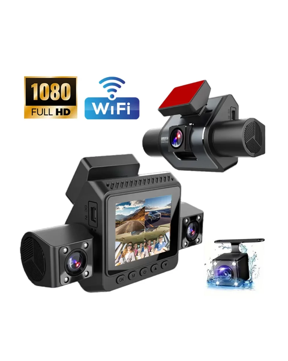 4 Kanallı Araç Kamerası Full HD Gece Görüşlü Geniş Açılı Kayıt Sistemi