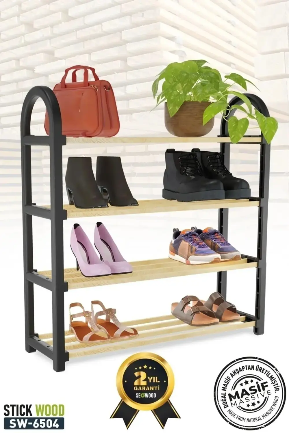 4 Katlı 1.sınıf Süper Kalite House & More Hm-4050 Masif Ahşap Aya