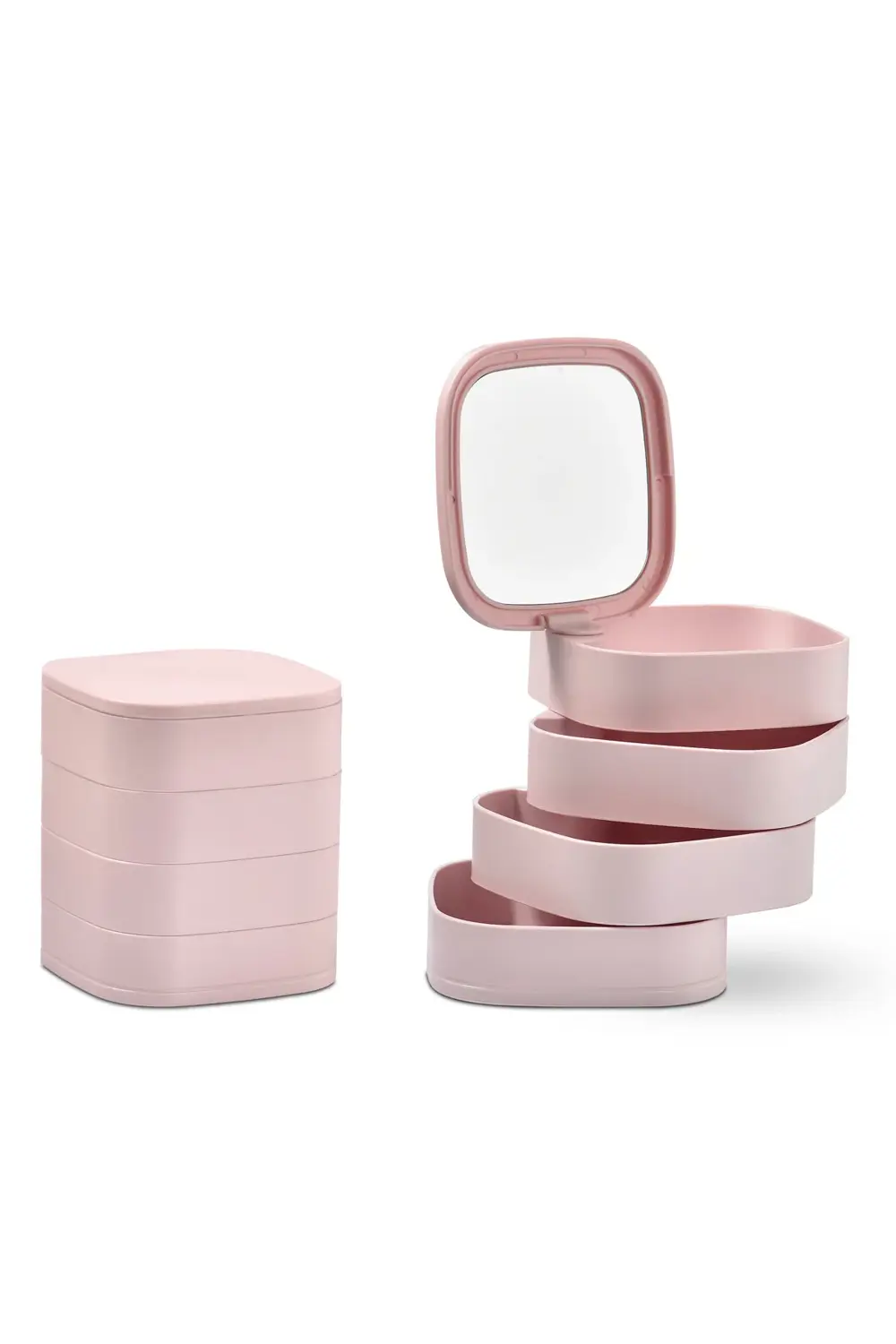 4 Katlı Aynalı Kare Organizer