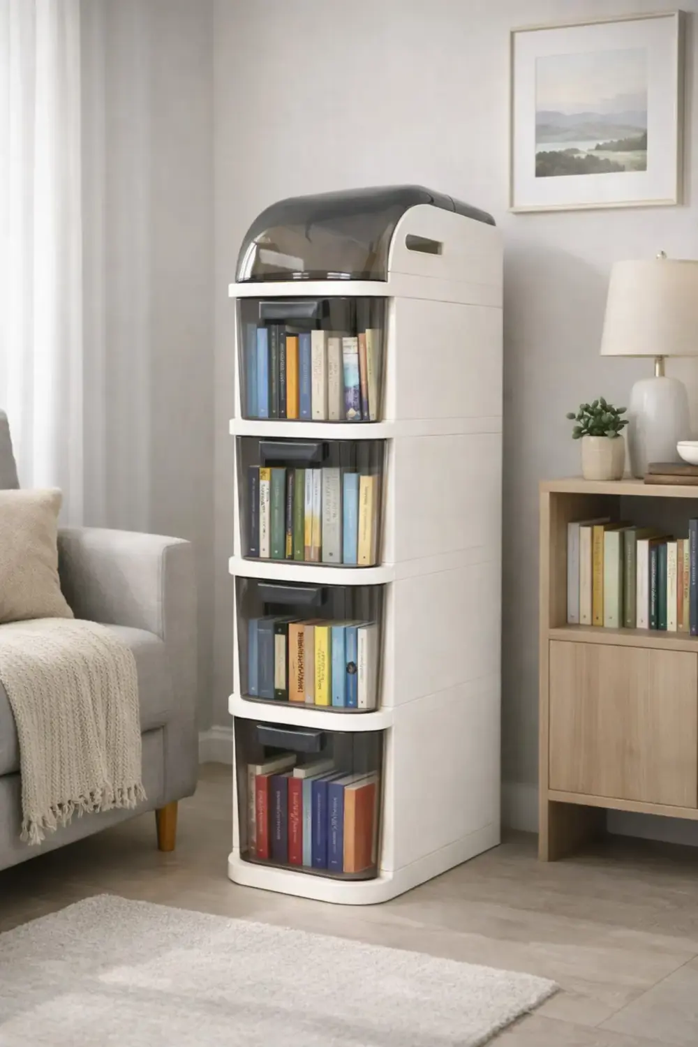 4 Katlı Dar Alan Çok Amaçlı Organizer Dolap – Mutfak Banyo Çocuk