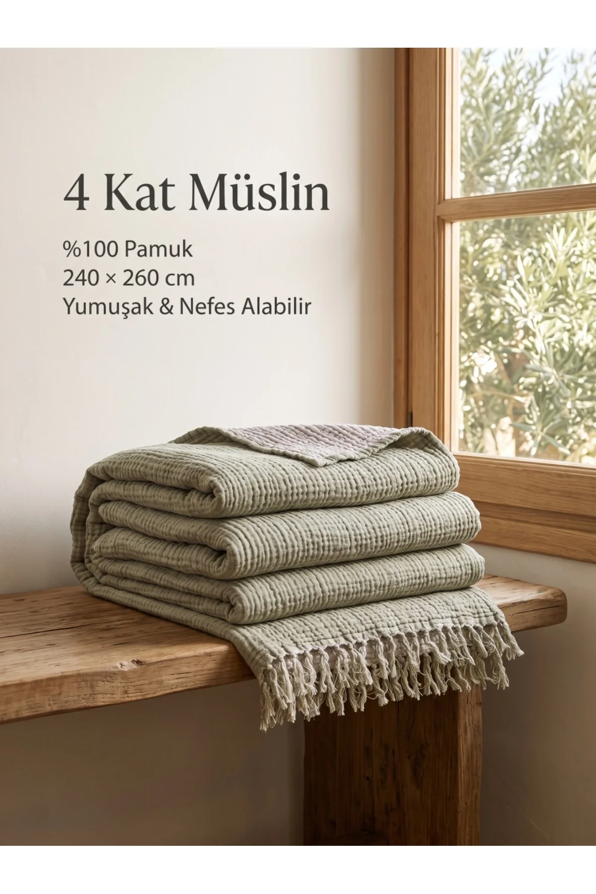4 Katlı Müslin Pike