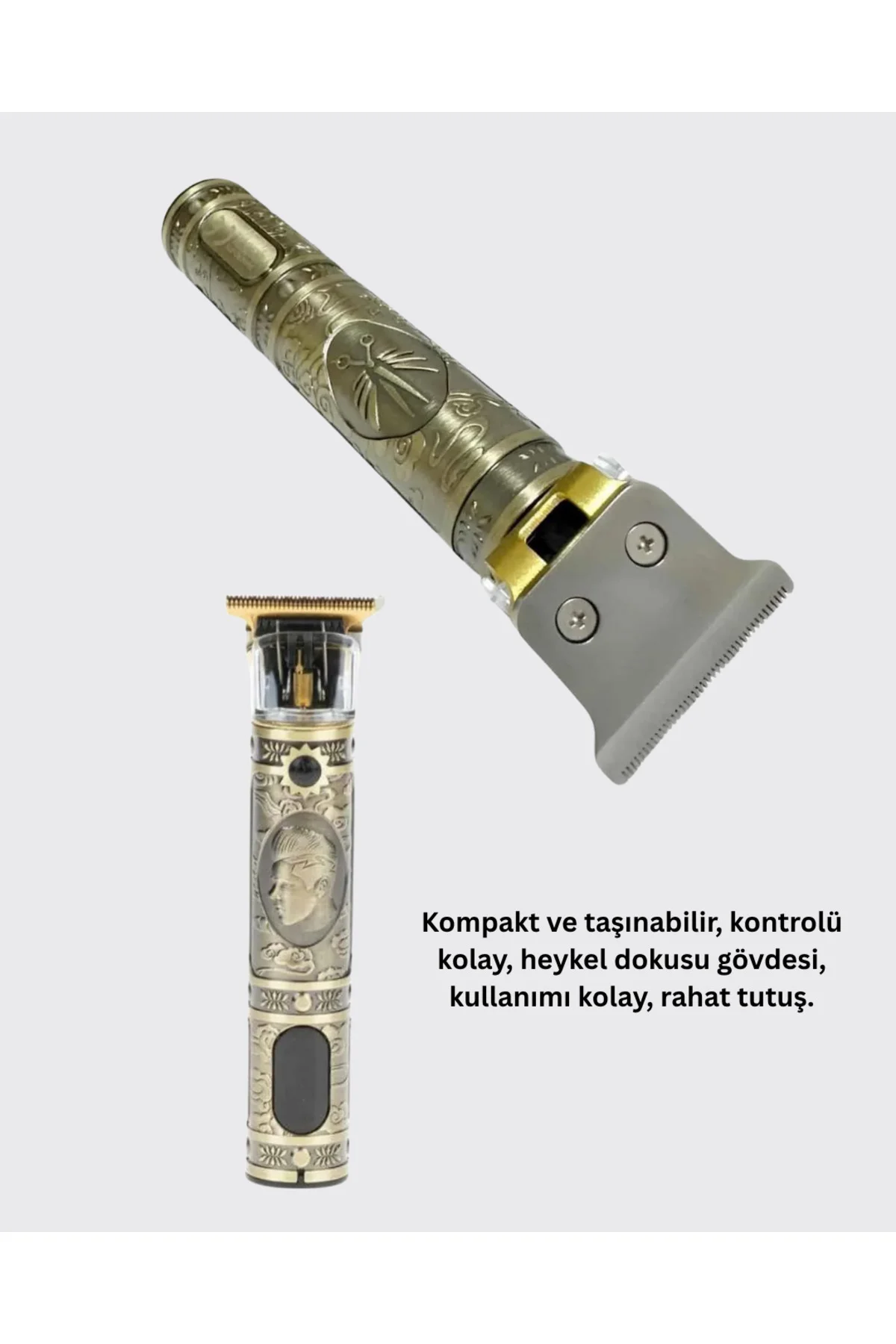 4 Kılavuz Taraklı Profesyonel Saç ve Sakal Kesme Makinesi