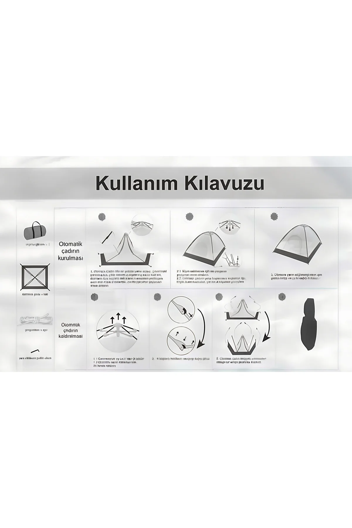 4 KİŞİLİK OTOMATİK ÇADIR