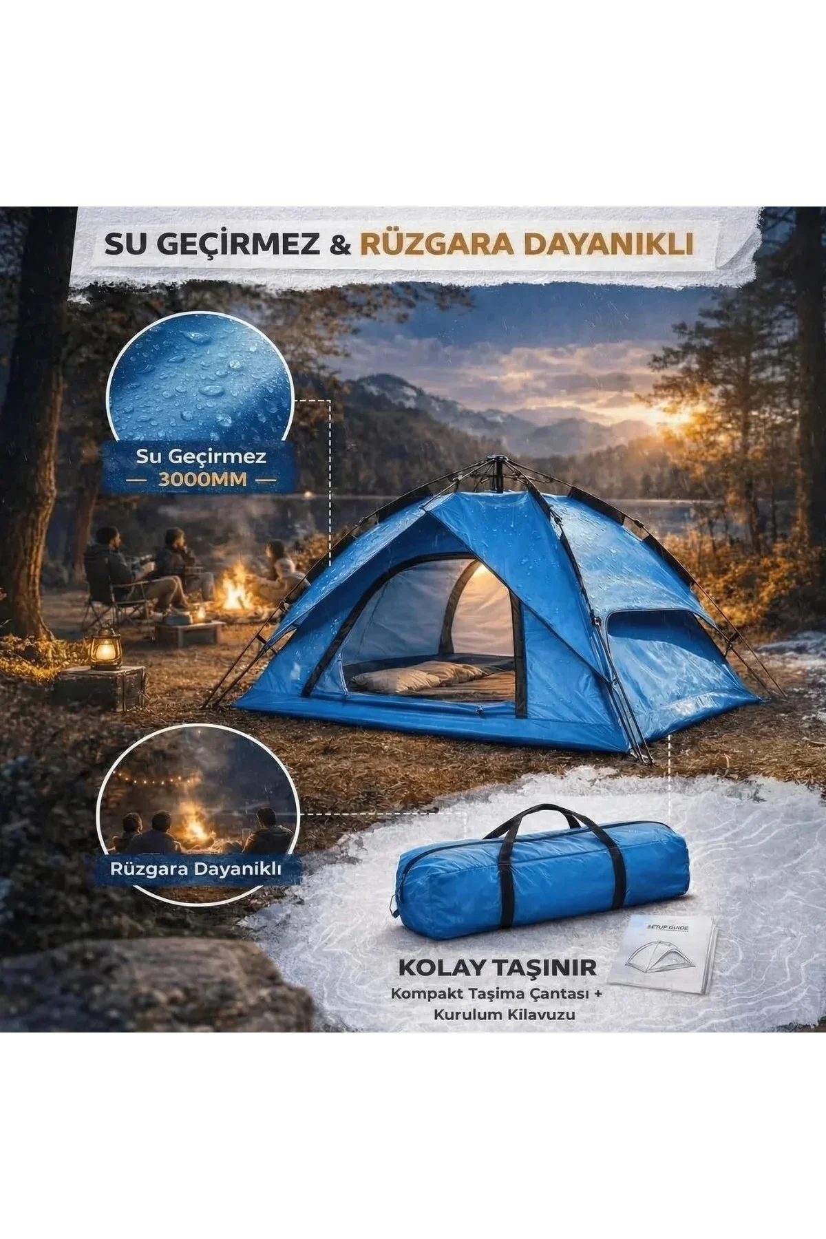 4 Kişilik Otomatik Kamp Çadırı – Çift Katmanlı, Suya Dayanıklı, Hızlı Kurulum Outdoor Aile ve Doğa Ç 4 Kişilik Otomatik Kamp Çadırı – Çift Katmanlı, Suya Dayanıklı, Hızlı Kurulum Outdoor Aile ve Doğa Ç