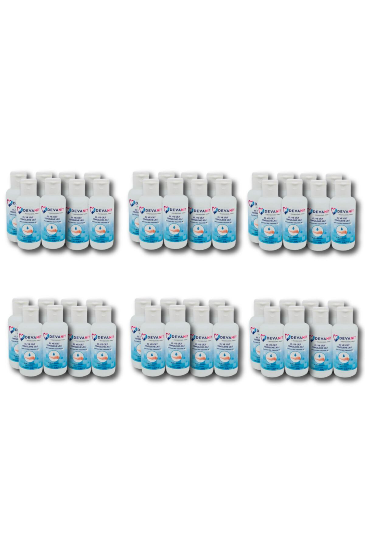 Devanit 4 Koli 192 Adet Dezenfektan Jeli 100 Ml