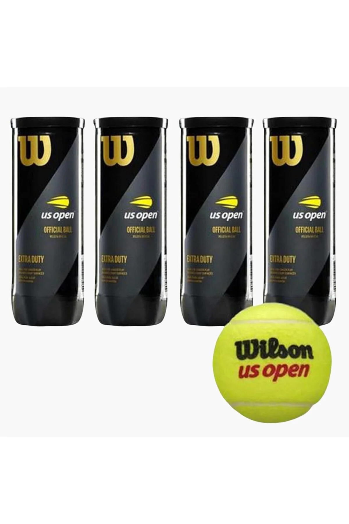 4 Kutu Us Open Tenis Topu Vakum Ambalajda WRT106200