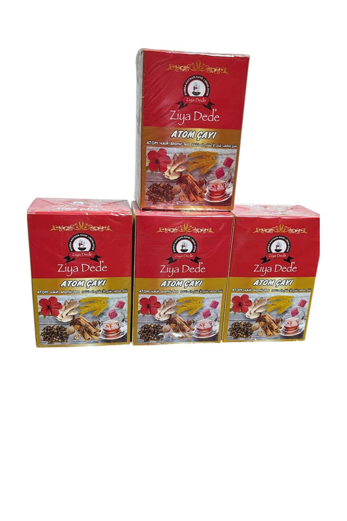 4 Kutu Ziya Dede Atom Çayı 150 Gr. X 4 Kış Çayı
