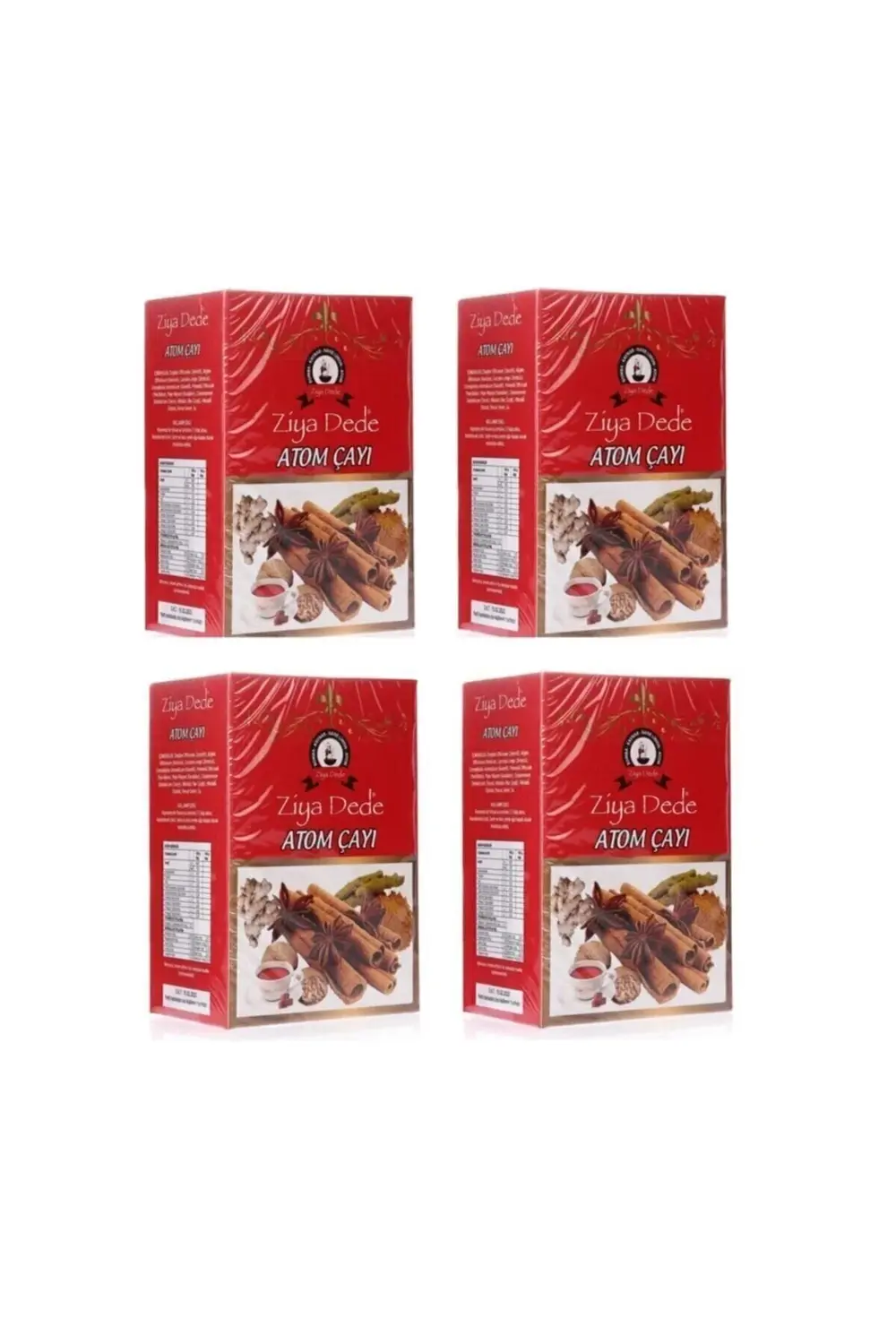 Adaeticaret 4 Kutu Ziya Dede Atom Çayı 150 Gr. X 4 Kış Çayı