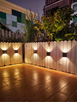 İhtiyaçavm 4 Ledli Solar Çift Tarafli Duvar Lambasi Güneş Enerjili Aydinlatm