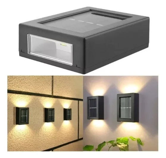 4 LED'li Solar Duvar Aydınlatması