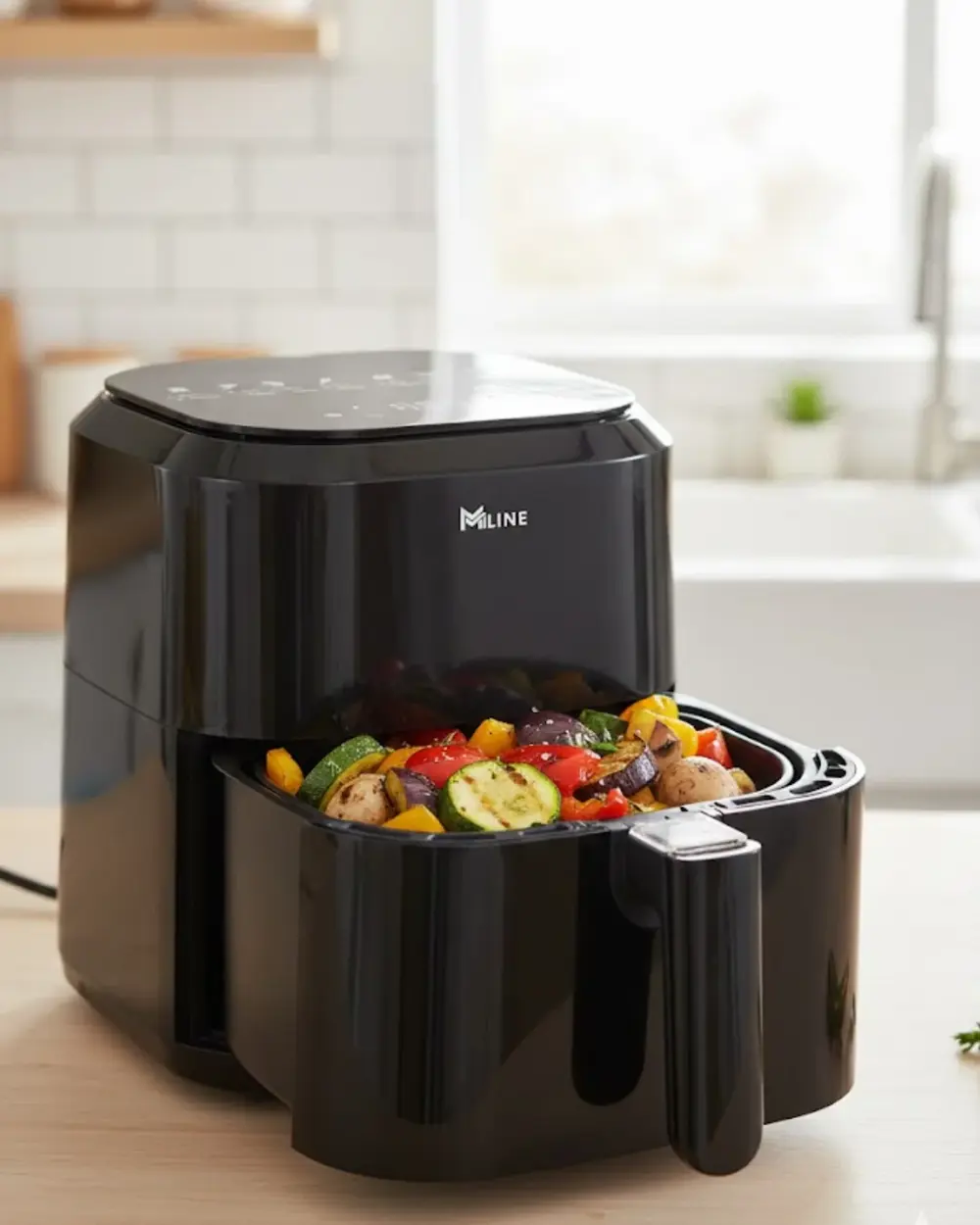 4 Litre Cam Hazneli 1360W Ayarlanabilir Isılı Airfryer