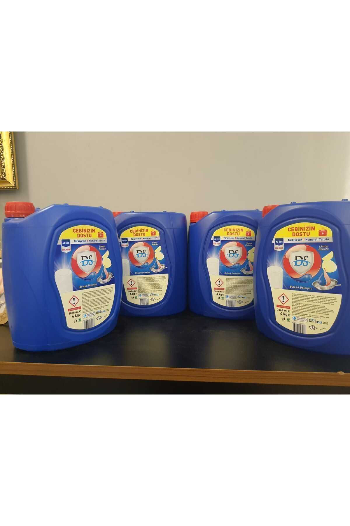 4 Lt Ds Elde Bulaşık Deterjanı Limon Kokulu 4 Kğx 4 Adet (16 KĞ)
