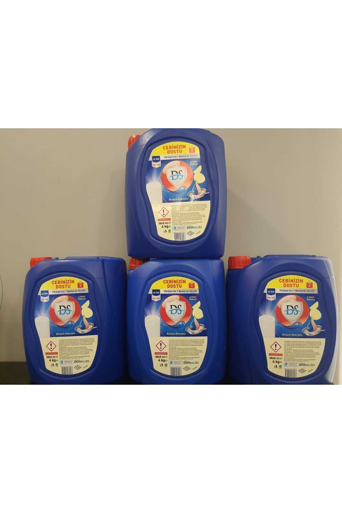 4 Lt Ds Elde Bulaşık Deterjanı Limon Kokulu 4 Kğx 4 Adet (16 KĞ)