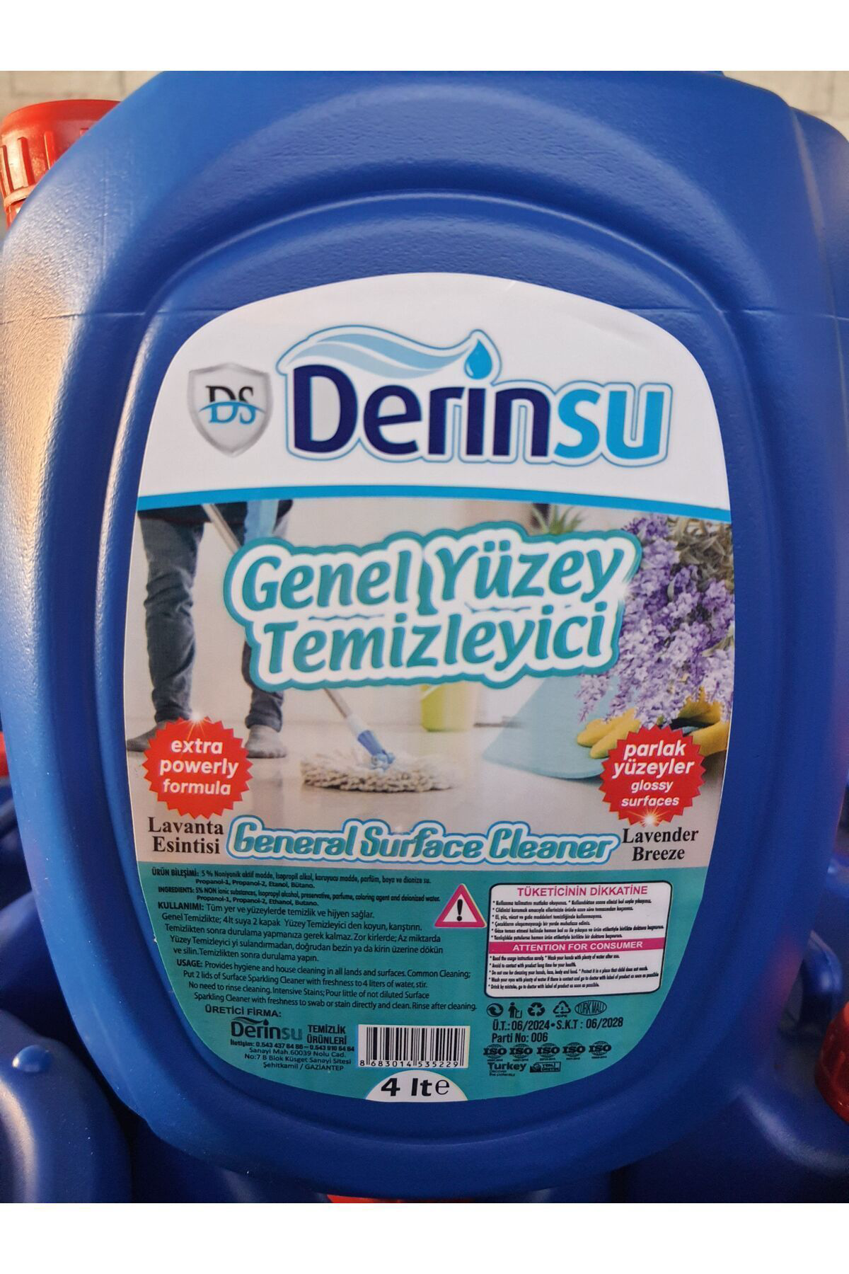 4 LT DS GENEL YÜZEY TEMİZLEYİCİ LAVANTA KOKULU