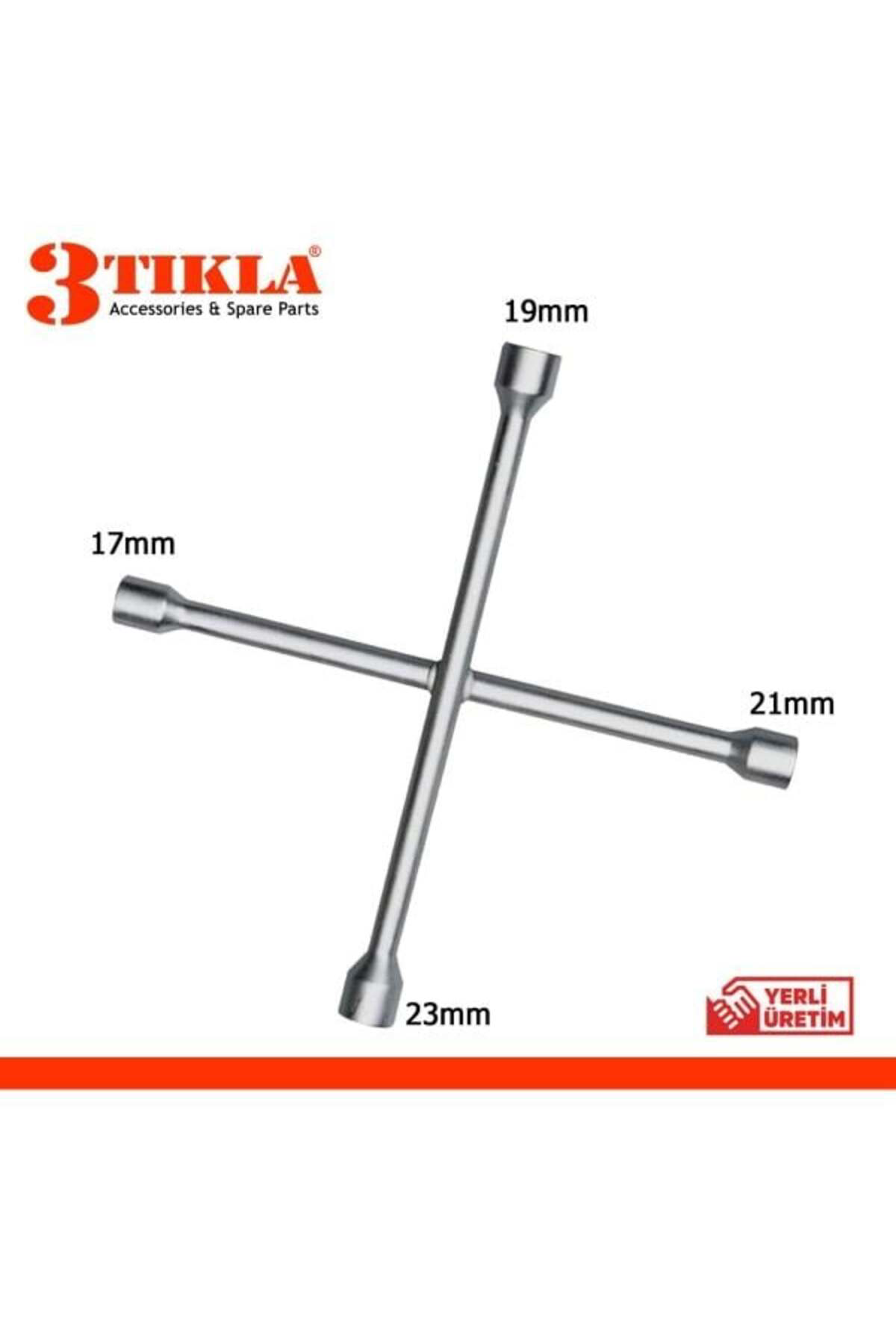 4 lü Çelik Bijon Anahtarı 17-19-21-23mm