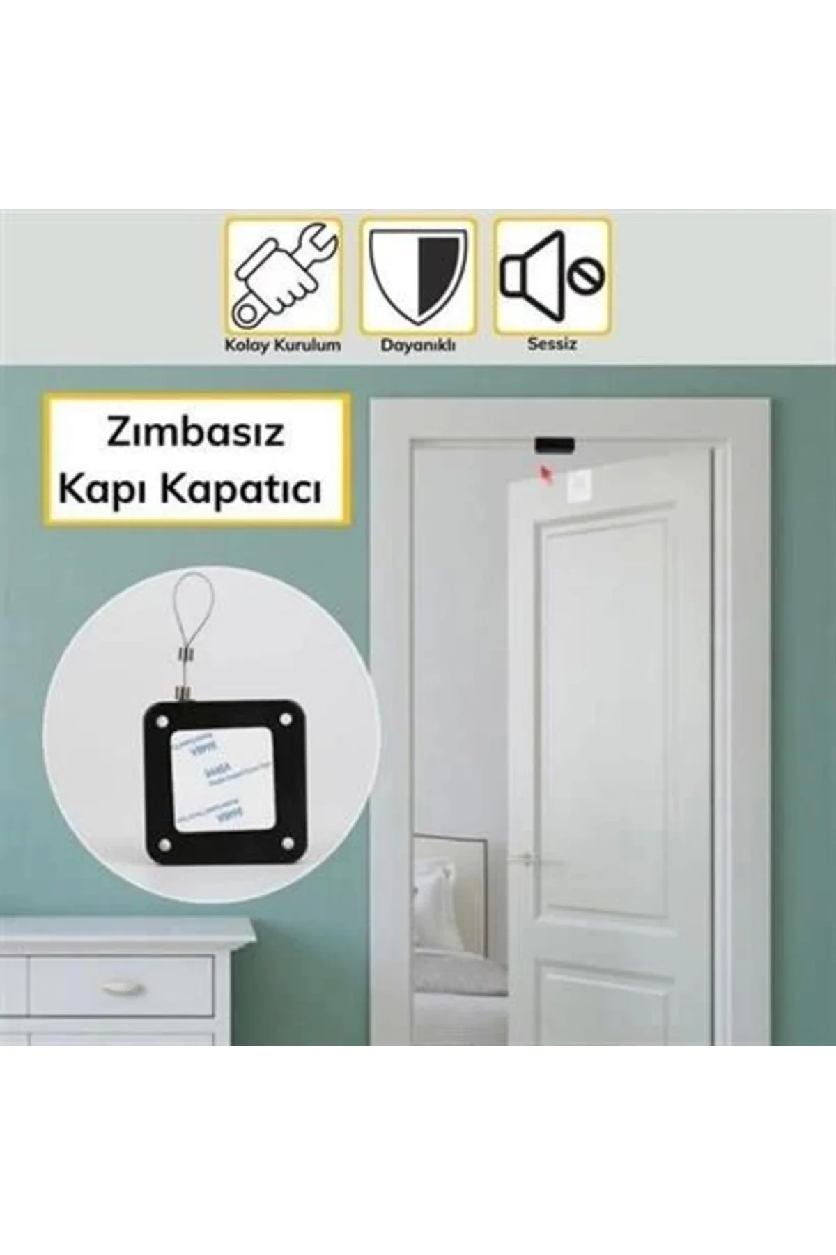 4 lü Ev Ofis Dış Kapı Otomatik Kapı Kapatma Aparatı ( Lisinya )