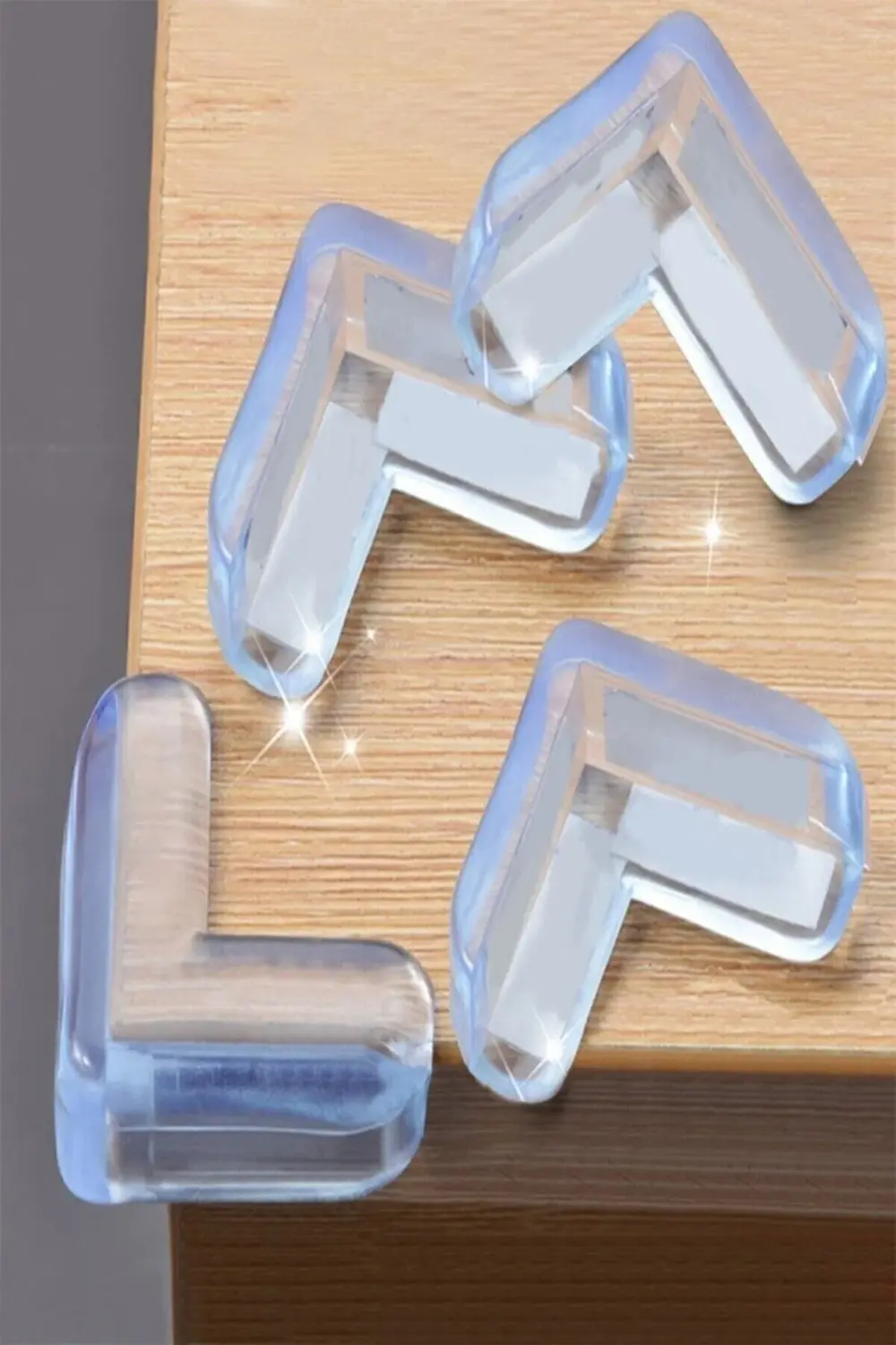 4 lü Masa Sehpa Köşe Koruyucu Silikon- Çocuk Koruma Aparatı GO506