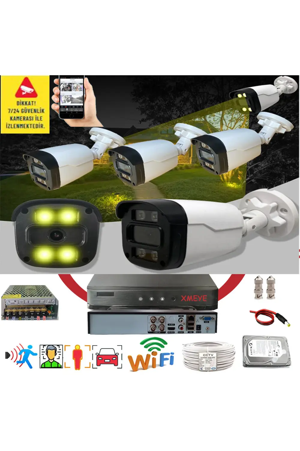 4 Lü Yapay Zeka Destekli Araç,yüz,insan Ve Hareket Algılayan 5 Mp